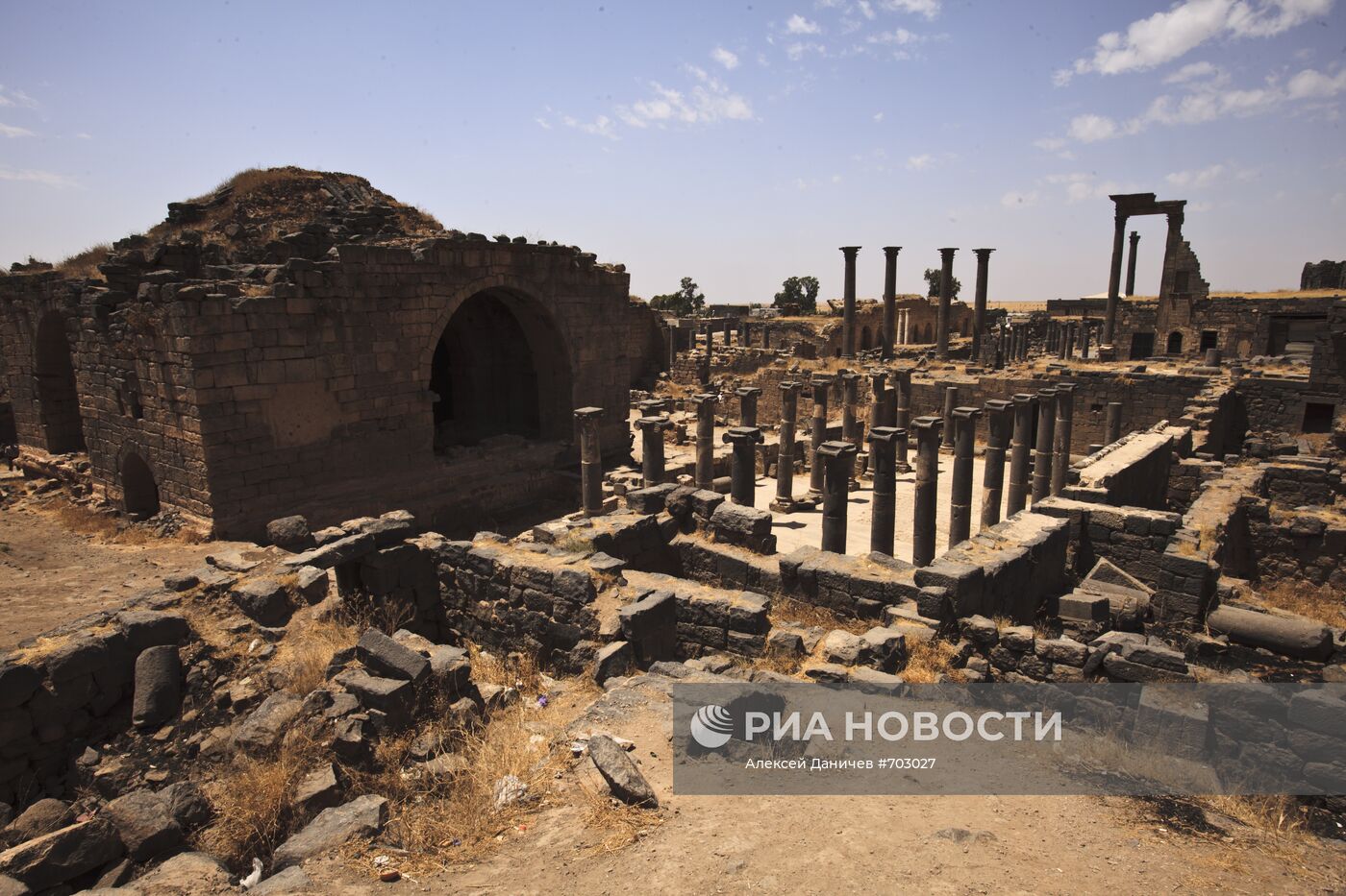 Разрушенный древнеримский город