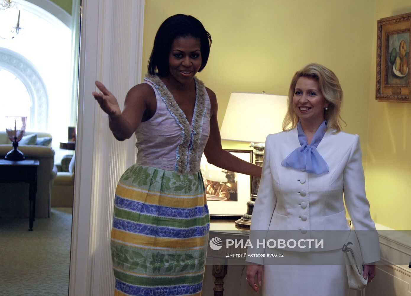 Встреча Светланы Медведевой и Мишель Обамы в Белом доме