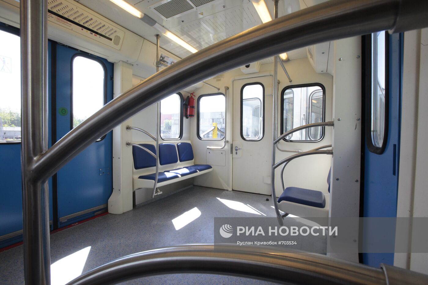 Испытание новых вагонов в московском метро
