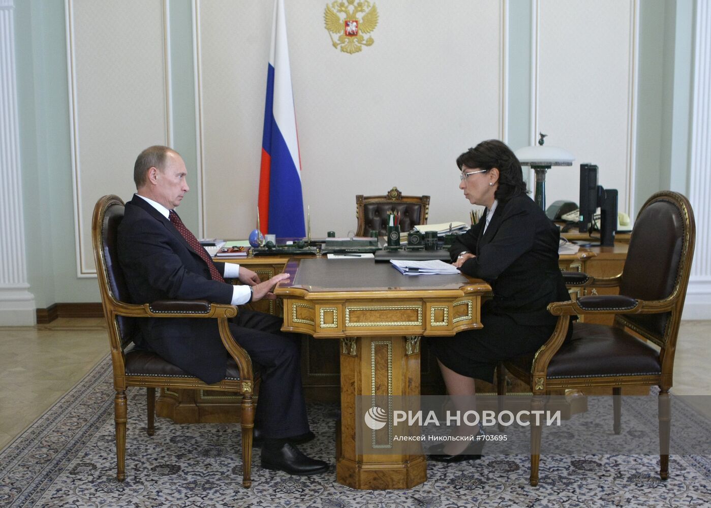 Владимир Путин провел рабочую встречу с Мариной Селеверстовой