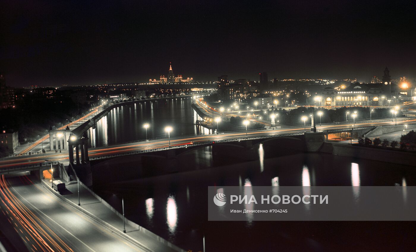 Панорама ночной Москвы