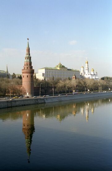Вид на Московский Кремль с Большого Каменного моста