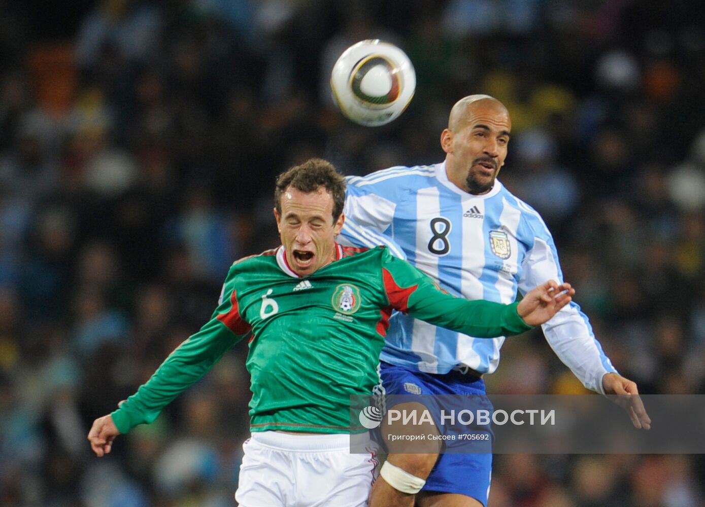 Футбол. ЧМ-2010. 1/8 финала. Матч Аргентина – Мексика