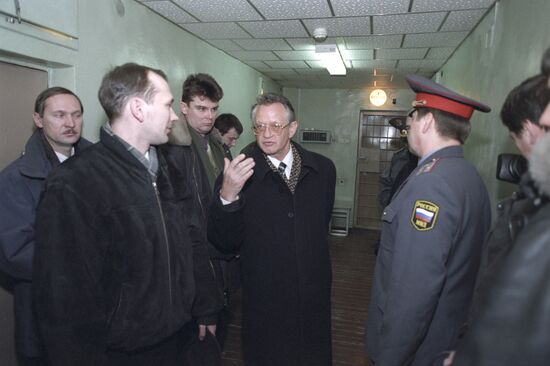 Олег Миронов в изоляторе временного содержания "Сокольники"