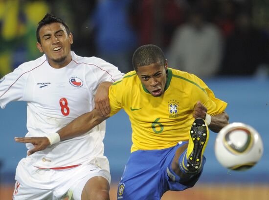 Футбол. ЧМ-2010. Матч Бразилия - Чили