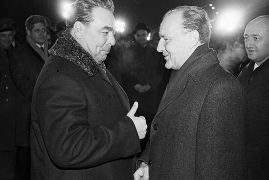 Леонид Брежнев и Янош Кадар