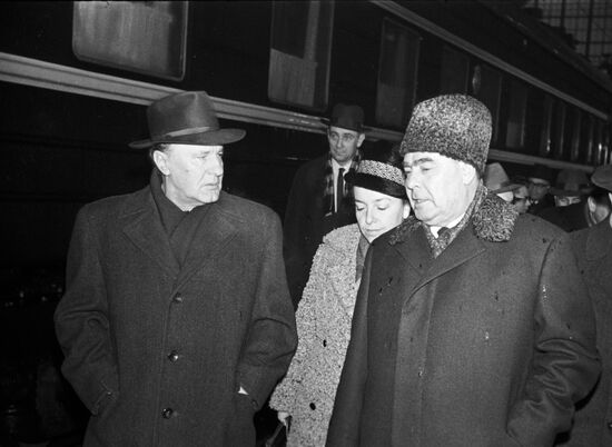 Леонид Брежнев и Янош Кадар