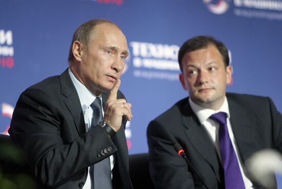 Владимир Путин и Сергей Брилев