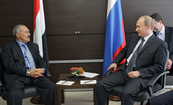 Встреча Владимира Путина и Али Абдаллы Салеха