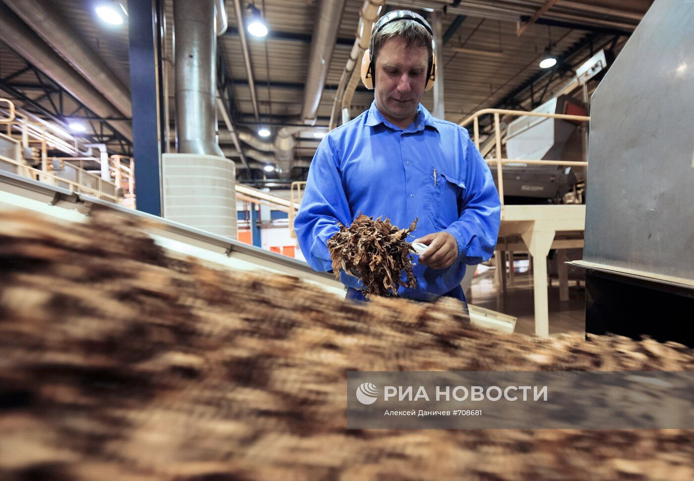 Линия обработки табака