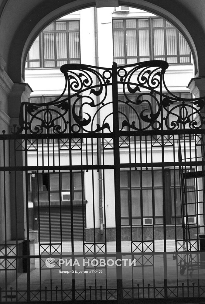 Решетка ворот дома в Б.Черкасском переулке