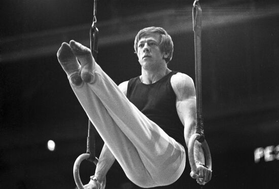 Чемпион мира по спортивной гимнастике Н.Андрианов
