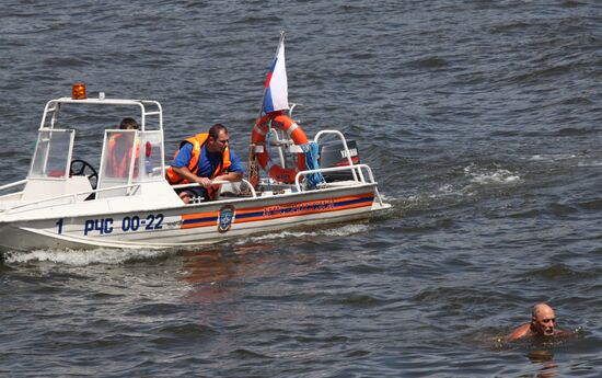 Отдых горожан на Воробьевых горах