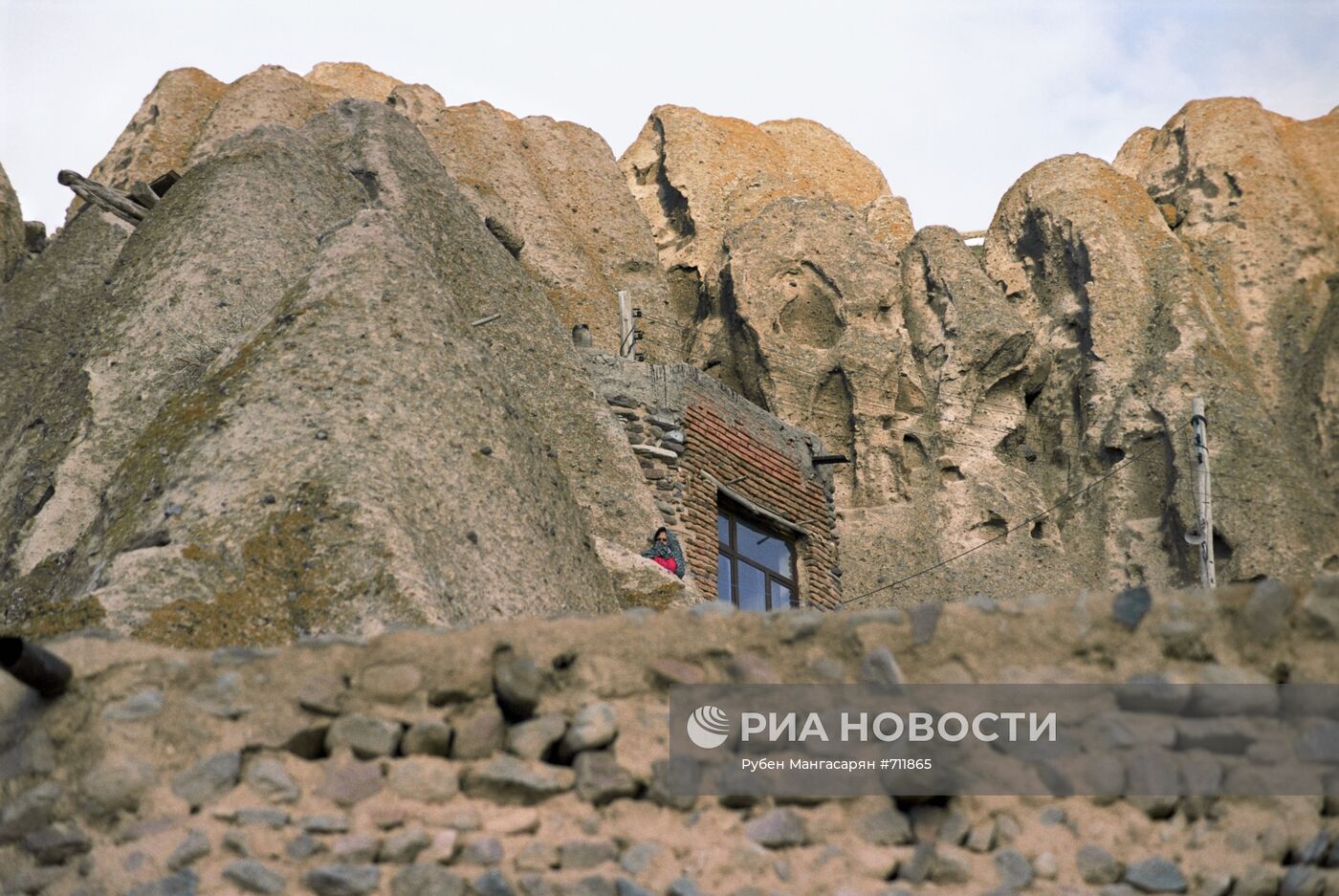 Пещерное село Кандован в Иране