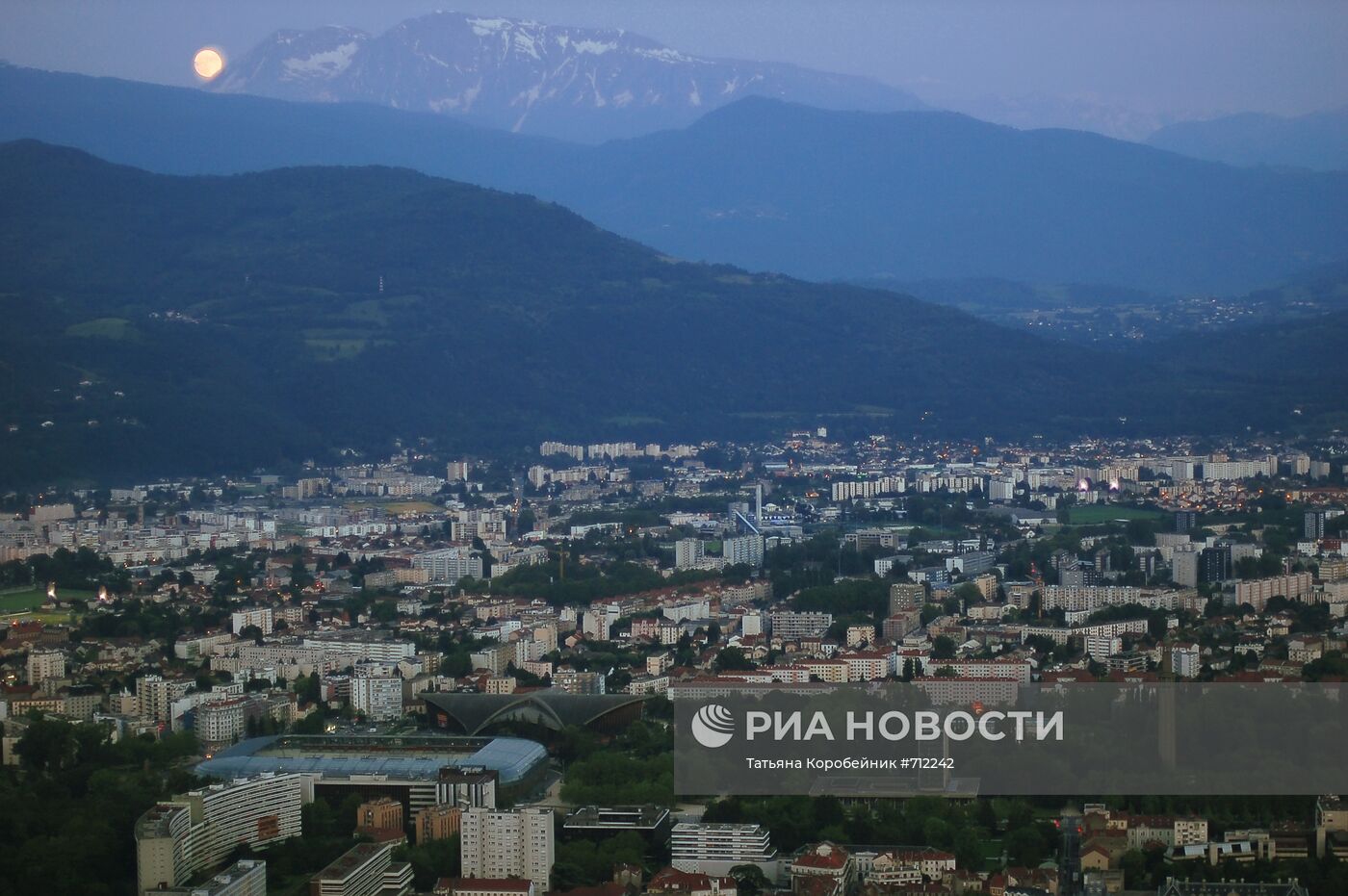 Вид на города Гренобль