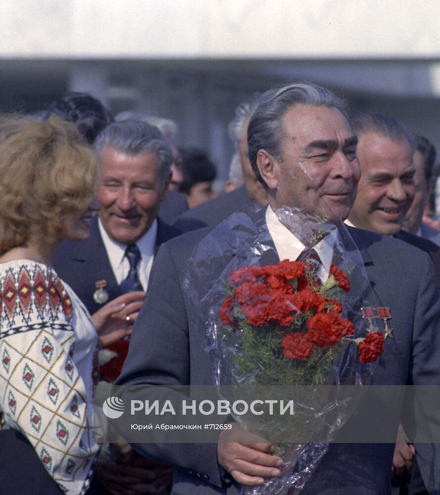 Л. И. Брежнев на праздновании 50-летия Молдавской ССР