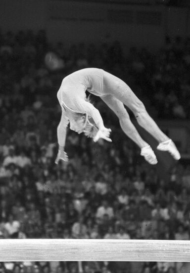 Советская гимнастка Ольга Корбут