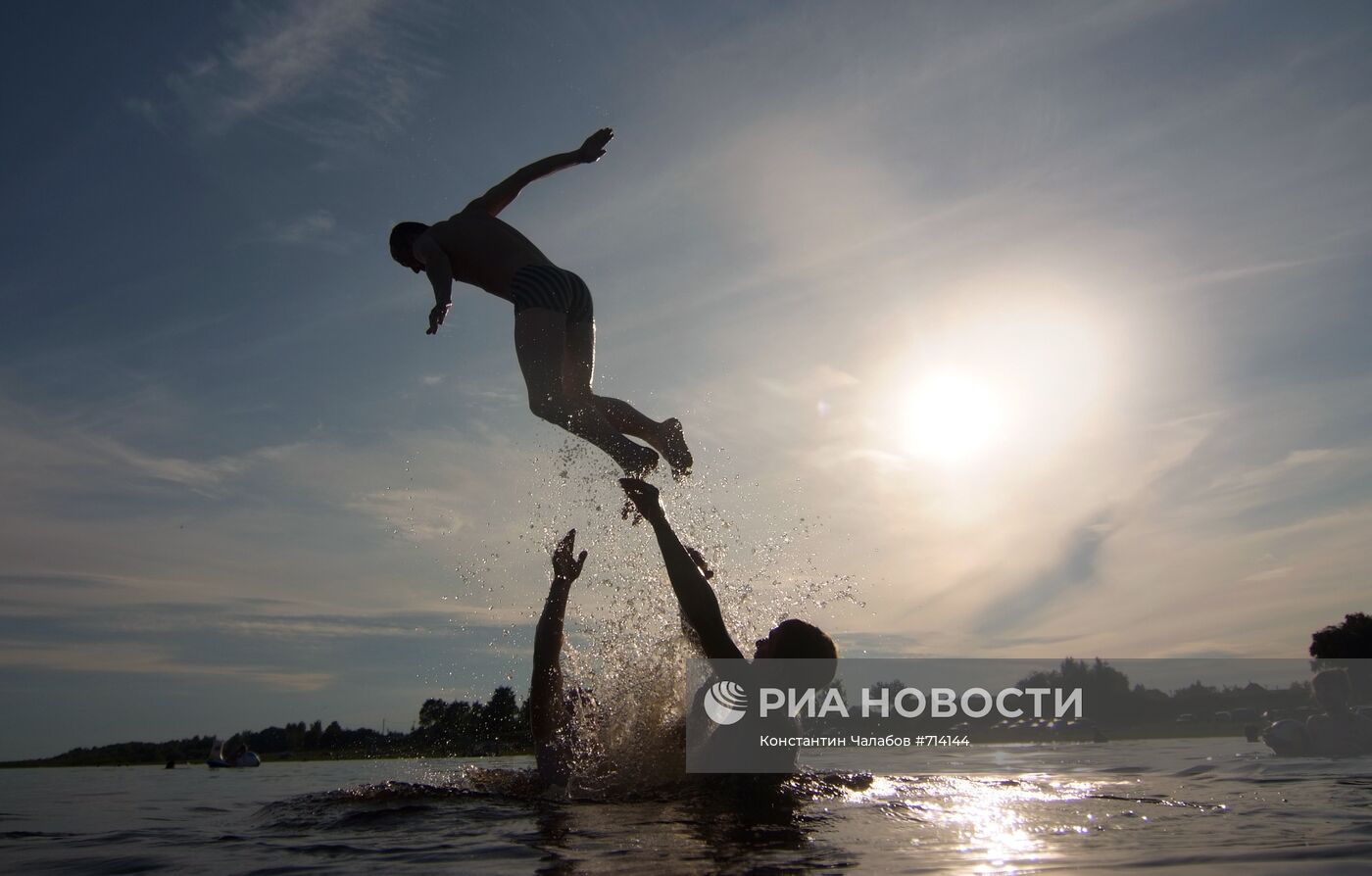 Жара в Великом Новгороде