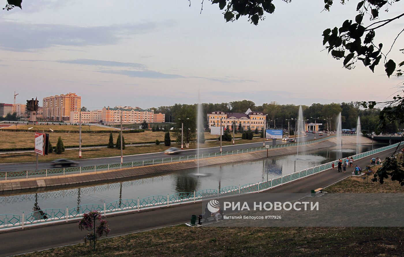 Набережная реки Саранки