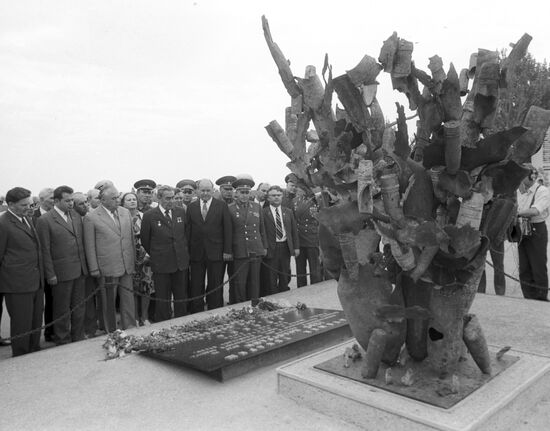 Л. И. Брежнев в поселке Мысхако