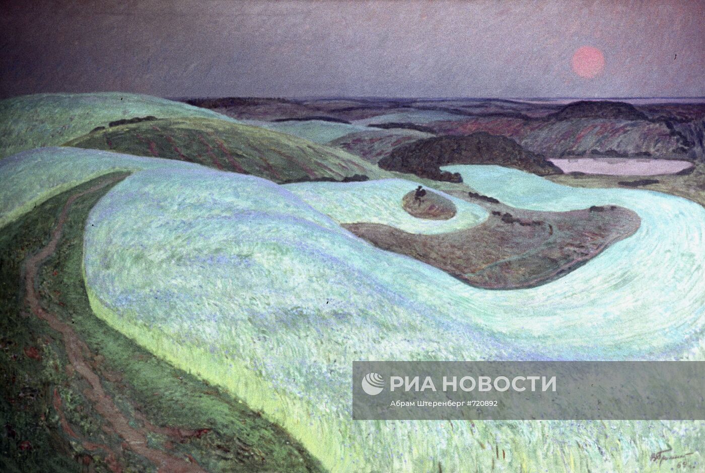 Картина В. Громыко "Льны белорусские"