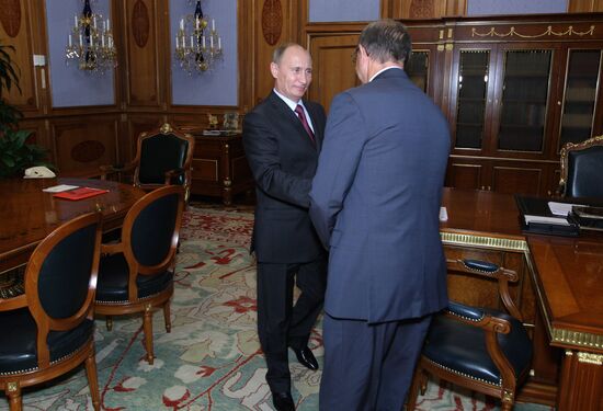 Встреча Владимира Путина с Владимиром Евтушенковым