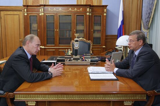 Встреча Владимира Путина с Владимиром Евтушенковым
