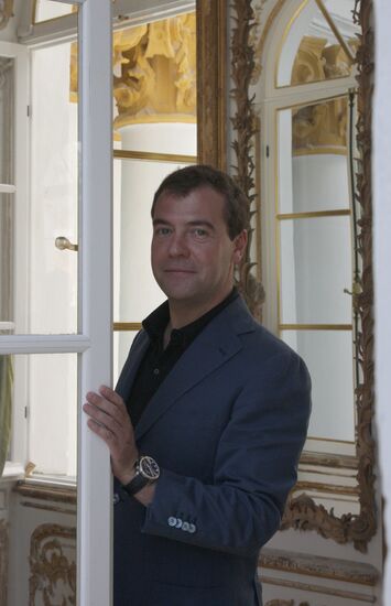 Дмитрий Медведев посетил город Пушкин
