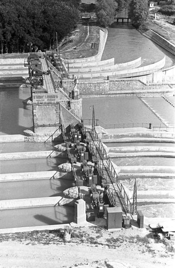 Чумышская плотина Киргизской ССР