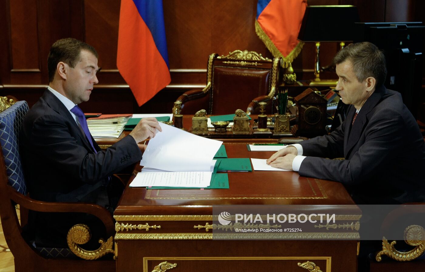 Встреча Дмитрия Медведева и Рашида Нургалиева
