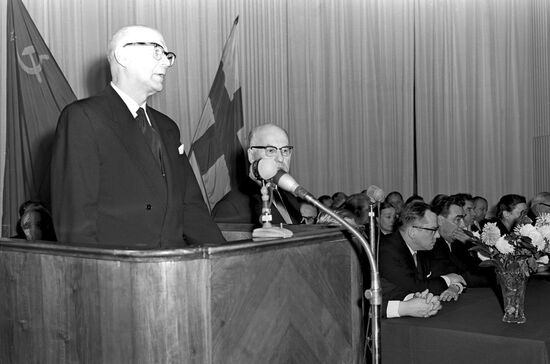 На вечере в Доме дружбы с народами зарубежных стран