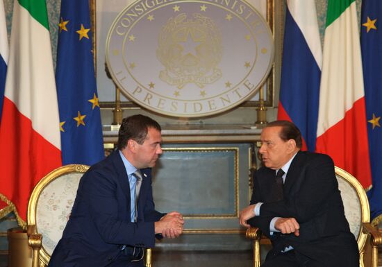 Встреча Дмитрия Медведева с Сильвио Берлускони