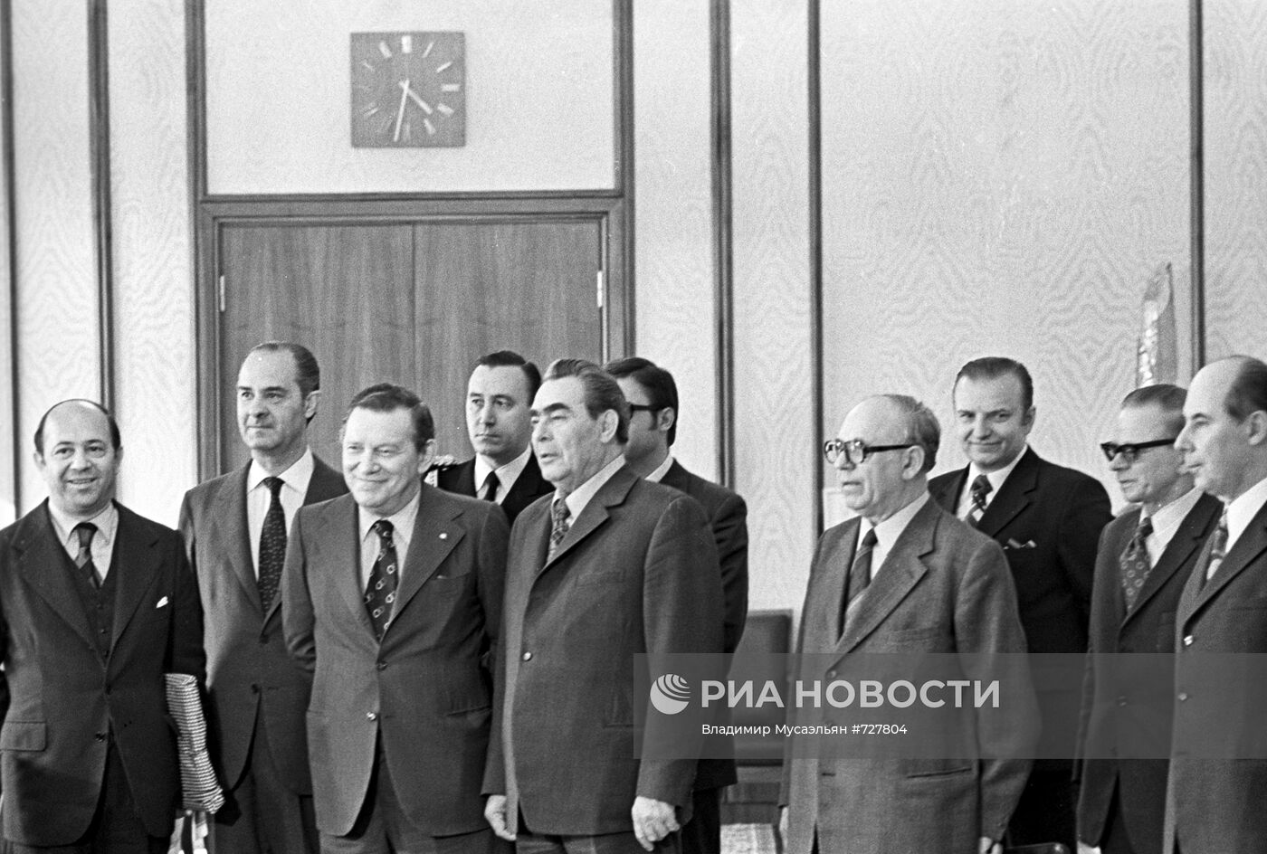 Встреча Л. И. Брежнева и Х. Хельбарда