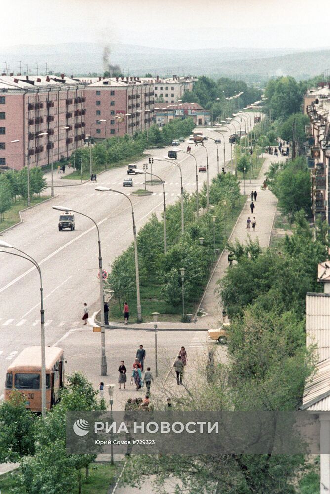 На одной из улиц города Кызыла