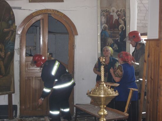 Взрыв в Свято-Покровском храме в Запорожье
