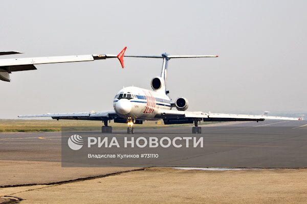 Самолет Ту-154 б-2 авиакомпании "Кавминводы-авиа"