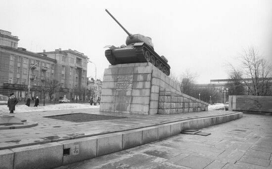 Памятник танкистам-освободителям в городе Орел