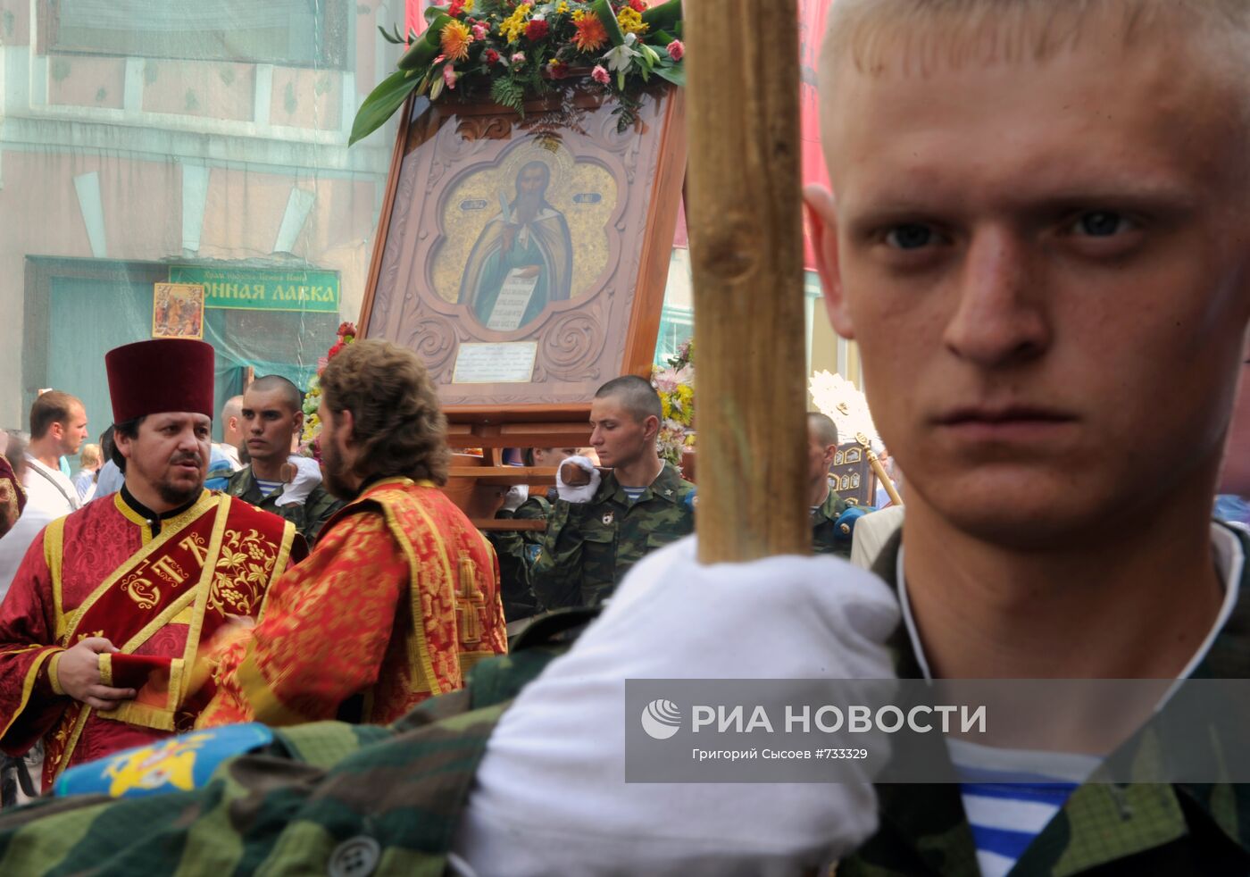 Празднование Дня ВДВ в Москве