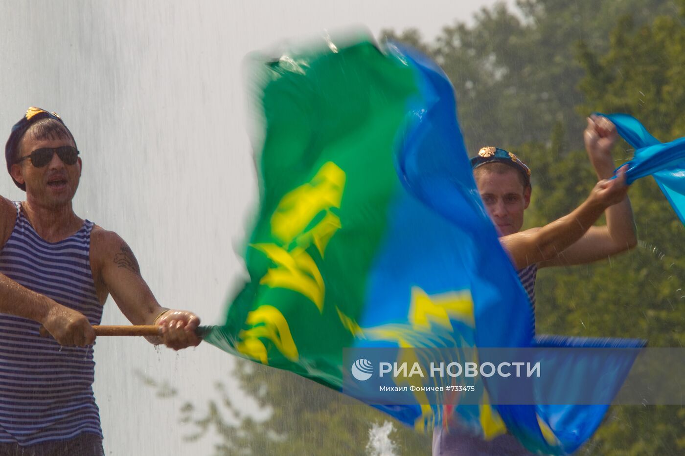 Празднование Дня ВДВ в Москве