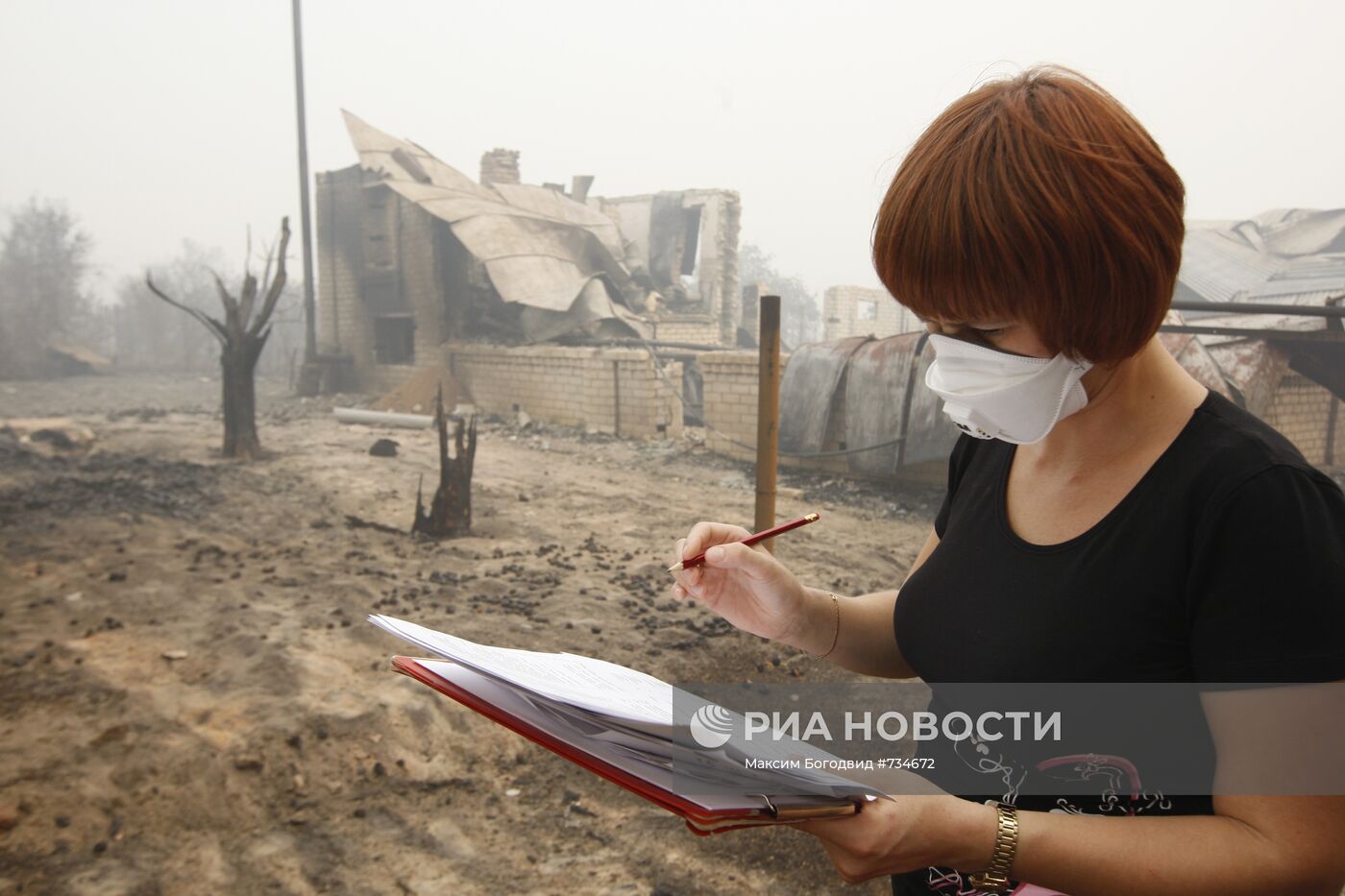 Опись сгоревших построек в поселке Борковка