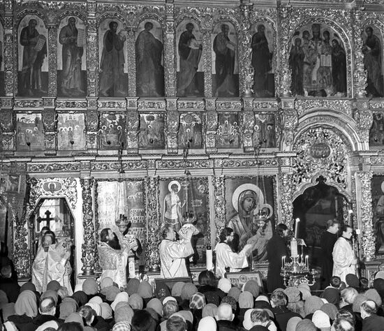 Рождественская служба в Троице-Сергиевой Лавре