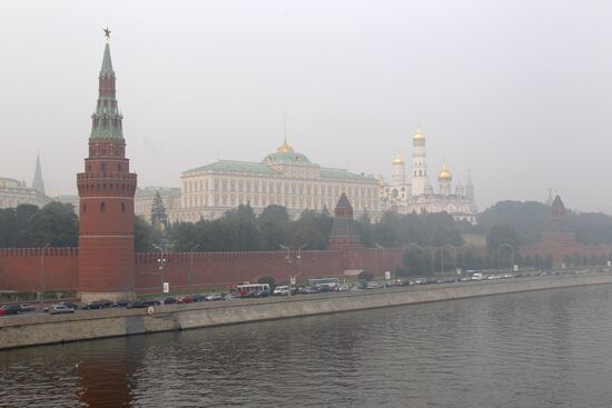 Вид на Кремлевскую набережную