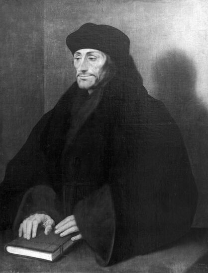 Г. Гольбейн-младший "Портрет гуманиста Эразма Роттердамского"