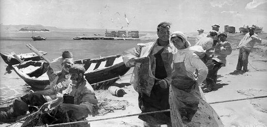 Репродукция картины "На берегу Севана"