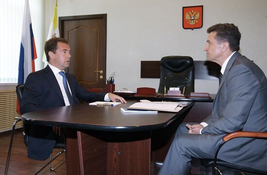 Дмитрий Медведев провел рабочую встречу с Валерием Гаевским