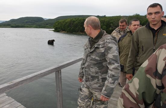 Владимир Путин посетил Южно-Камчатский заказник