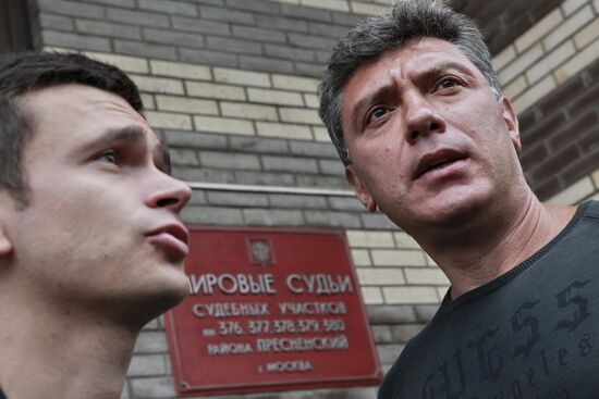Борис Немцов и Илья Яшин