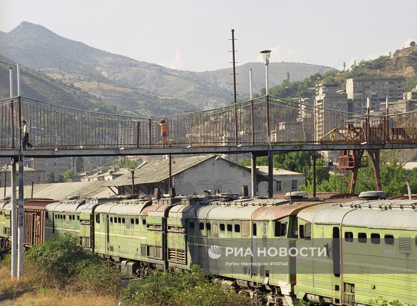 Недействующий с 1990 года железнодорожный вокзал города Капана