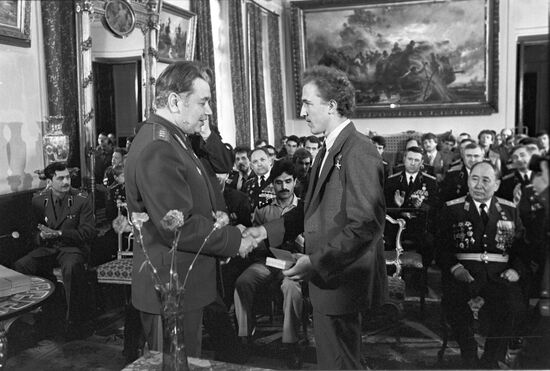 Вручение памятной медали воинам-интернационалистам