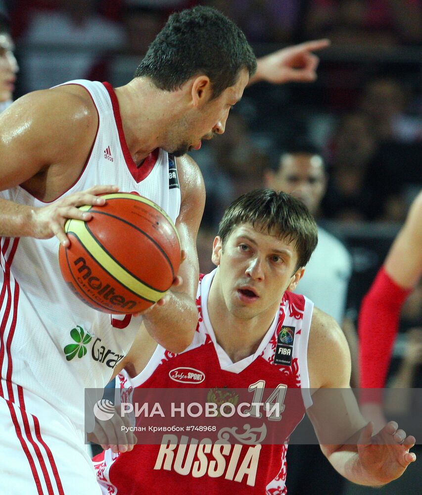 Баскетбол. ЧМ 2010. Мужчины. Матч Турция - Россия